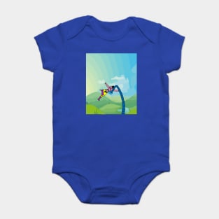 Bungee Jumping Jump To Freedom Baby Bodysuit